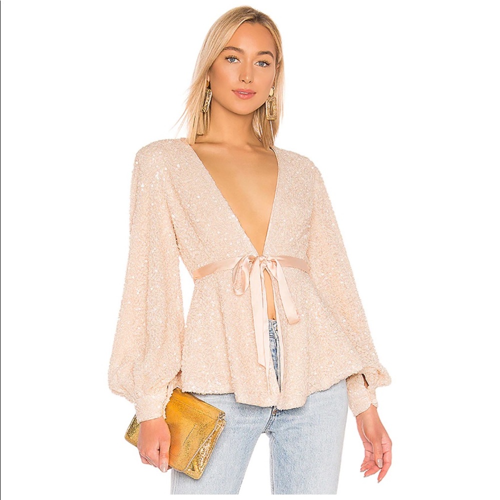 NWT Michael Costello X REVOLVE Stella Blouse
